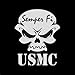 US Marine Corp Semper Fi USMC Military Veteran Vinyl Decal Sticker|WHITE|Cars Trucks SUV Laptops Wall Art|5.5
