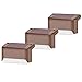 Solar Deck Lights Led Solar Lamp Waterproof Outdoor Security Lamps for Patio, Stairs, Garden,Pathway and Yard 3Pack(Warm White)