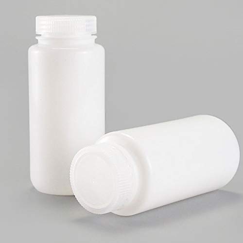 EISCO 12-Pack 1000mL Amber HDPE Reagent Bottles - Narrow Mouth, Leak-Proof, For Light-Sensitive Storage