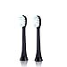 YUMQUA Portable Electric Toothbrush Replacement Heads for Sarmocare S100 Electric Toothbursh/Philips HX9 Series Sonicare Electric Toothbrush -2 Pack (Black)