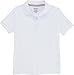 French Toast School Uniform Girls Short Sleeve Interlock Polo w/ Picot Collar