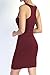 TheMogan Sleeveless Scoop Neck Racerback Stretch Bodycon Pencil Mini Tank Dress