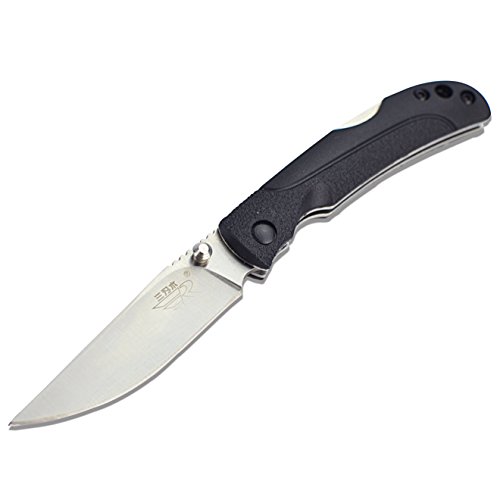 Sanrenmu SRM 6040BUC-PH Tiny & Slim Keychain Pocket Folding Knife,key chain knives,G10 grips,plain edge,clip point,2-2/5 Inch Blade,Black,Reliable in Many Situations