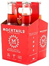 Mocktails Uniquely Crafted Alcohol Free Karma Sucra Mockapolitan | Non-Alcoholic, Low Calorie, Non-GMO, Vegan Alternative |6.8 Fluid Ounce (Pack of 4)