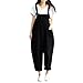 Romacci Women's Strap Overall Pockets Bib Baggy Playsuit Pants Casual Sleeveless Jumpsuit Trousers