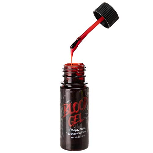 Spooktacular Creations 2 Packs 2 oz Fake Blood Gel for Halloween Costume, Vampire, Zombie, Monster Makeup & Dress Up