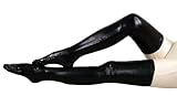 JustinCostume Shiny Metallic Spandex Skintight Stocking for Women