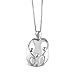 Sterling Silver Loving Family Mother with Three Children Pendant Necklace