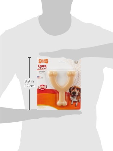 Nylabone Power Chew DuraChew Wishbone Dog Chew Toy for Powerful Chewers, Medium