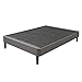 Decoro Claridge Upholstered Mattress Foundation | Platform Bed | Metal Frame with Wood Slat Support | Grey, California King Size