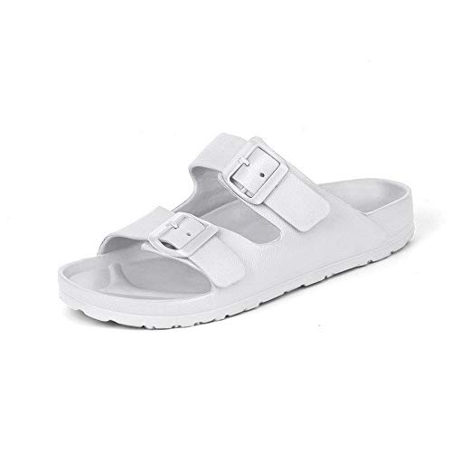 cheap double buckle sandals