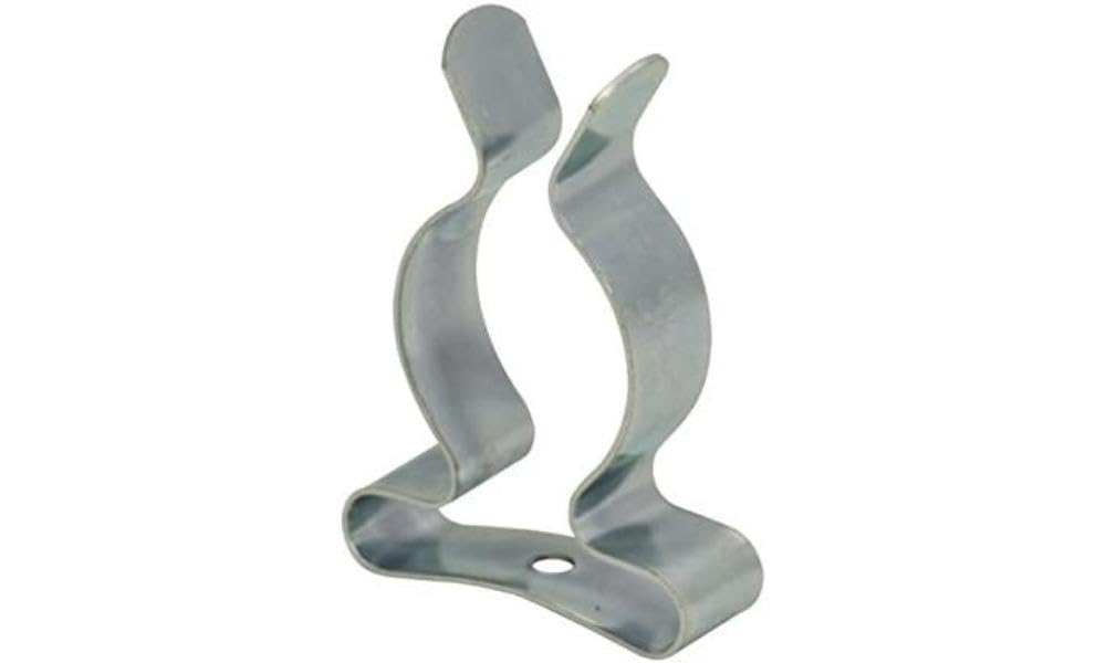 Merriway BH05862 (25 Pcs) Tool Storage Clip Spring Steel Bright Zinc Plated, 19mm (3/4 inch) - Pack of 25 Pieces