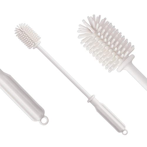 Silicone Bottle Brush One Pack 12" Bottle Cleaner for Your Hydroflasks, Vacuum Sports Bottles, Vase and Glassware | Best Water Bottle Cleaning Brush for Washing Narrow Neck Containers