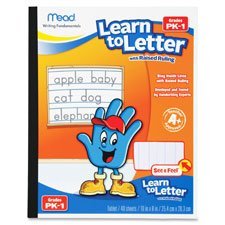 Young Scholars Handwriting Helper Primary Writing Bundle (6 items: Mead Writing Tablet, 1 & 2 Finger spacers, 2 My First Pencils, Reading Guide Highlight Strip + 1 BONUS Item)