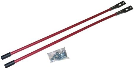 Professional Parts Warehouse Aftermarket 62265 Western Red Blade Guide Sticks, Pair With Mounting Hardware