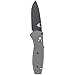 Benchmade - Mini Barrage 585-2 Knife, Plain Drop-Point, Coated Finish, Gray Handle