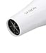 VASLON 1875W Lightweight Negative Ions Hair Blow Dryer with Concentrator Nozzle 2 Speed and 3 Heat Settings Cool shot button DC Motor White (White)