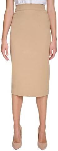 Star Vixen Women's Stretch Ponte Knit Sexy Secretary Pencil Skirt