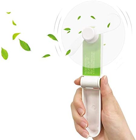 RNGfans Mini Handheld Fan, 2-Speed Portable Fan Battery Operated Personal Fan Electric Hand Held Fan Rechargeable USB Fan for Office Home Camping Travel,Green