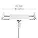FUTESJ Gooseneck Tablet Stand, Tablet Mount Holder for iPad iPhone Series/Nintendo Switch/Samsung Galaxy Tabs/Amazon Kindle Fire HD and More, 30in Overall Length(Whitesilver)