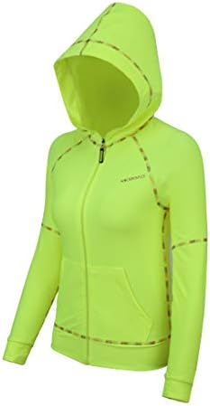 Women Sportswear Jacket Running Long Sleeve Hoodie with Full Zip Fitness Lightweight Shirts Top