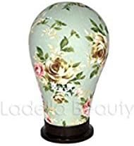 Floral Collection Canvas Block Head 4 Size available (21"- 24") - Mannequin Head Wig Display With Mount Hole (F1-23)