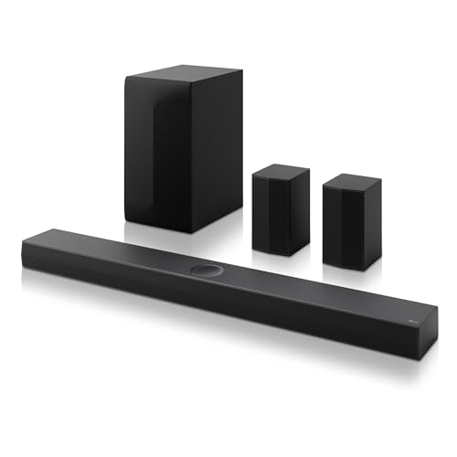 LG Soundbar S70TR 5.1.1 Dolby Atmos-Kanaele mit Ruecklautsprechern 500 Watt Wireless Subwoofer