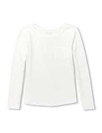The Children's Place - Camiseta de manga larga para niña con bolsillo