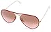 Ray-Ban AVIATOR FULL COLOR - ARISTA Frame PINK GRADIENT BROWN PHOTO Lenses 58mm Non-Polarized
