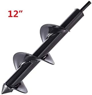 COTODO Auger Drill Bit, Non-Slip -3" x 12" Garden Plant Flower Bulb HEX Shaft Auger, Earth Auger Bit, Post or Umbrella Hole Digger for 3/8" Hex Drive Drill