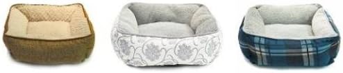 Creative Pet CPG1863S White & Grey Small Dog Bed Made with