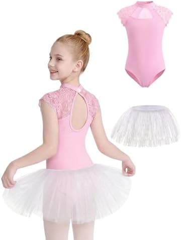 Amazon.com: ZX Girl's Camisole Skirted Leotard Ballet Sparkle Lace