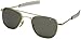AO Eyewear Original Pilot Sunglasses 52mm Frames with Bayonet Temples and True Color Grey Glass Lenses (OP52S.BA.TC)