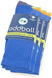Oddball Performance Plus II Men's Crew Socks XXL (Men's Size 14-18) (3-Pack) (Blue)