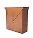 NACH Mailboxes for Outside Wall Mount, 10 x 10 x 4 inch Rustic Brown Mail Boxes for House Outside, Waterproof Mailboxes for Outside - Chicago Style Mail Box