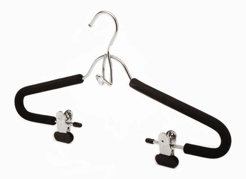 Only hangers foam padded black suit hanger w/clips - pa…