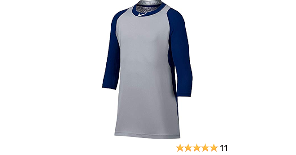Sleeve Baseball Shirt (Navy/Grey, M 