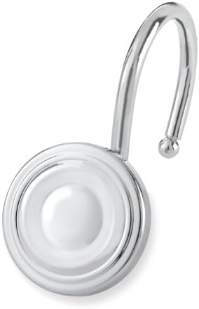 Elegant Home Fashion Shower Hooks, Circle, Chrome Finish