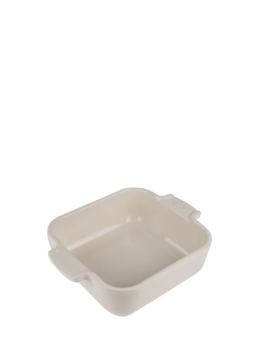 PEUGEOT - Square Ceramic Baking Dish - 18 cm (including handles) x 13 cm x 4.5 cm - Capacity: 0.66 L - 10 Year Guarantee - Made In France - Ecru Colour, 7.09in.