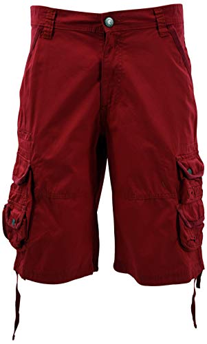 ChoiceApparel Mens Cargo Shorts (42, 333-Red)