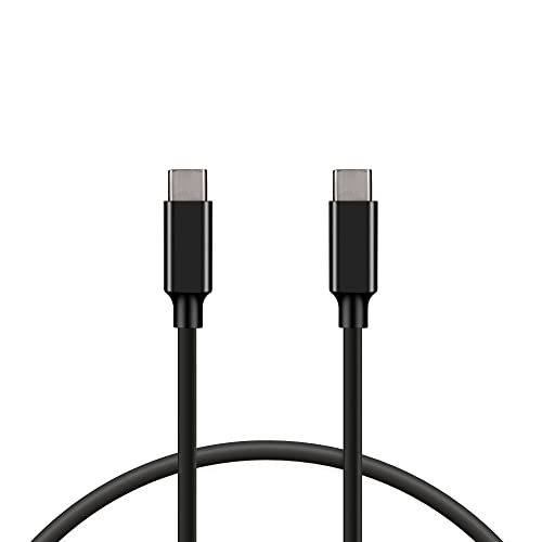 Datenkabel, 1 m, Ksix, doppelter USB-C-Anschluss, 100 W, Schwarz