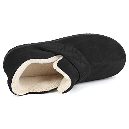 Zizor Mens Slipper, Velcro House Shoes for Diabetic, Men Gifts, My