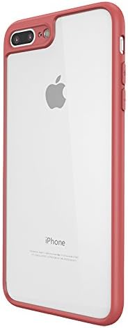 iPhone 7 Plus Thin Clear Case , Acewin Anti-fingerprint Lightweight Soft Flexible Premium TPU Slim Fit Case Cover for iPhone 7 Plus (5.5 Inches) (Red)