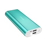 Portable Charger 10000mAh, Yoobao Dual USB Power Bank External Battery Pack Powerbank Cell Phone Charger Battery Backup Compatible iPhone X 8 7, Samsung Android Smartphone and More - Green