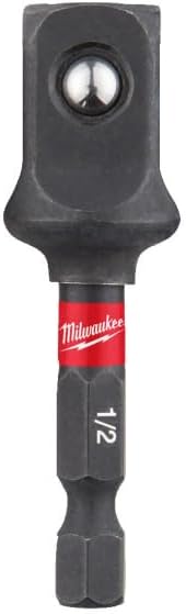 Milwaukee Shockwave Adapter Hex 1/4 to Square 1/2 Drive