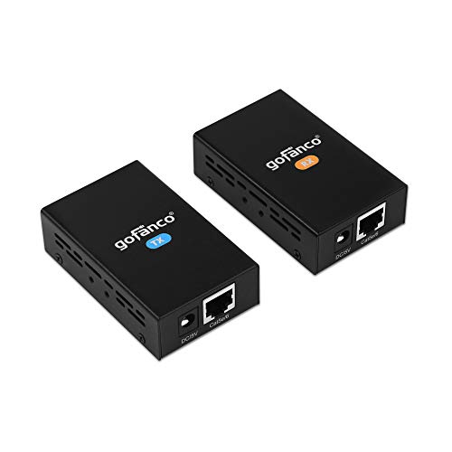 gofanco HDMI Extender 165ft 1080p Over CAT5e/6/7 - up to 165feet (50m) at 1080p, Supports Deep Color, 3D, EDID Copy, Dolby Digital & DTS (HDExt)