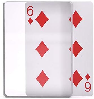Omni Deck Glass Card Deck Ice Bound Magic Tricks Close Up Card Illusion Accessories Gimmick Sign Card to Clear Block Magic