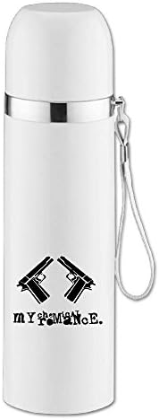 ASCHO2 Vacuum Insulated Stainless Steel My Chemical Romance Commuter Bottle With Cup Cap And Pourable Stopper For Indoor And Outdoor Activities, 25-Ounce