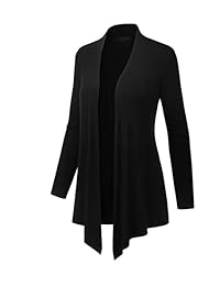 Dutebare Women Long Sleeve Open Front Cardigan Lightweight Drape Cardigans