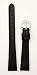 Ladies' Genuine Italian Leather Watchband Black 11mm Watch Band
